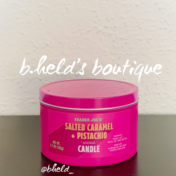 Free w/Bundle Purchase — Trader Joe’s Salted Caramel & Pistachio Candle New NWT - Picture 1 of 6
